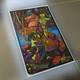 1970s Fantasy Blacklight Poster Dragon And Saint George Original Owner