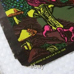 1970s Fantasy blacklight poster Dragon and Saint George Original Owner