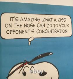 1970s Original Snoopy Black Light Poster It's Amazing What A Kiss On The Nose