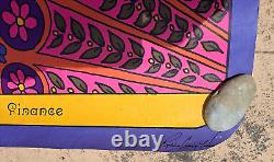 1970s Robin Craig Houston III FIANCE 20x32 Black Light Poster, Woman in Love