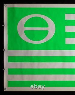 1971 American Ecology Flag Blacklight Poster Artko Studios Vintage Original NOS