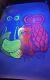 1971 Artko Leroy Olson Psychedelic Blacklight Headshop Poster Owls 23x35 Turnbow