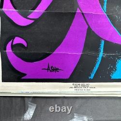 1971 BLACK MAGIC WOMAN Vintage Blacklight Poster Star City 34.75x23 Psychedelic