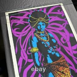 1971 BLACK MAGIC WOMAN Vintage Blacklight Poster Star City 34.75x23 Psychedelic