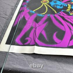 1971 BLACK MAGIC WOMAN Vintage Blacklight Poster Star City 34.75x23 Psychedelic