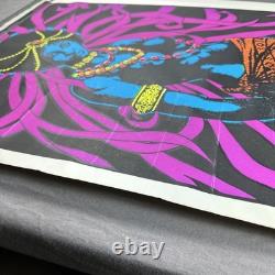 1971 BLACK MAGIC WOMAN Vintage Blacklight Poster Star City 34.75x23 Psychedelic