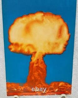 1971 Insanity Blacklight Poster Do Unto Others Atomic Bomb N158 12 x 36
