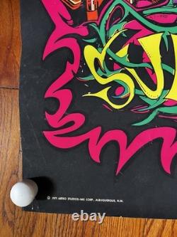 1971 Jesus Christ Superstar Blacklight Poster Artco Studios RARE Psychedelic