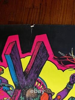 1971 Jesus Christ Superstar Blacklight Poster Artco Studios RARE Psychedelic