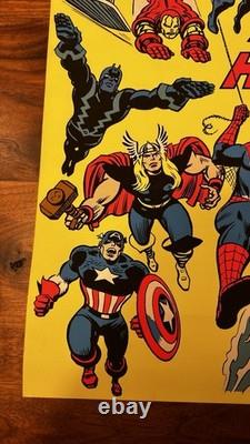 1971 MARVEL SUPER HEROES ARE HERE MARVEL THIRD EYE Black Light Poster