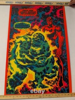 1971 Marvel Silver Surfer Third Eye Black Light Poster I'm Changing