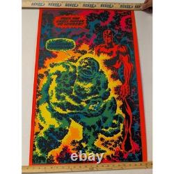 1971 Marvel Silver Surfer Third Eye Black Light Poster I'm Changing