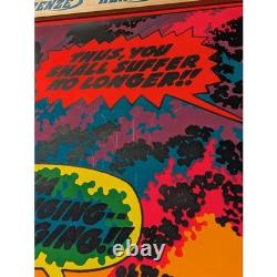 1971 Marvel Silver Surfer Third Eye Black Light Poster I'm Changing