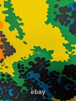 1971 Marvel Silver Surfer Third Eye Black Light Poster I'm Changing