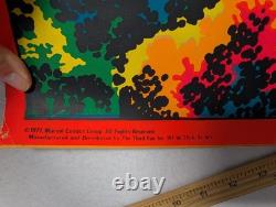 1971 Marvel Silver Surfer Third Eye Black Light Poster I'm Changing