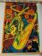 1971 Marvel Silver Surfer Third Eye Black Light Poster I'm Free 4005