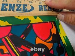 1971 Marvel Silver Surfer Third Eye Black Light Poster I'm Free 4005
