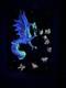 1971 Phantasy Encounter Vintage Black Light Poster Richard Frickman Dragon Fairy