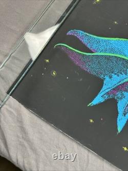1971 PHANTASY ENCOUNTER Vintage BLACK LIGHT POSTER RICHARD FRICKMAN DRAGON FAIRY