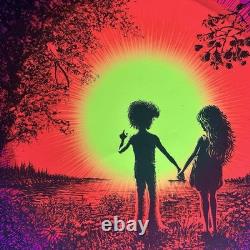 1971 PURPLE SUNSHINE Blacklight Poster 21x27 McCULLY San Diego RR-P65 VP / B4B
