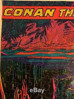 (1971) THIRD EYE BLACK LIGHT CONAN JIGSAW PUZZLE! Complete! MARVELMANIA