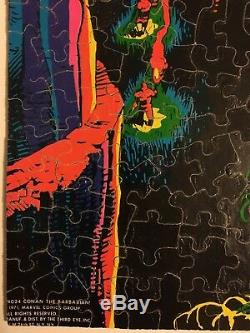 (1971) THIRD EYE BLACK LIGHT CONAN JIGSAW PUZZLE! Complete! MARVELMANIA