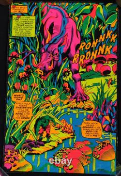 1971 Third Eye #4020 Ronnkk HULK 21.5 x 33 Black Light Poster