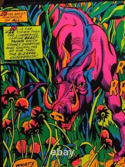 1971 Third Eye #4020 Ronnkk HULK 21.5 x 33 Black Light Poster