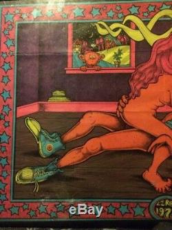1972 E-z Rider X Rated Vintage Blacklight Poster Rare Popeye Adult Pentagon