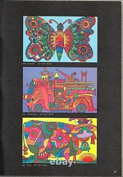 1972 Illustrated Synergisms 80-page POSTER Catalog Hippies, Blacklight groovy