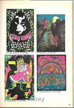 1972 Illustrated Synergisms 80-page POSTER Catalog Hippies, Blacklight groovy