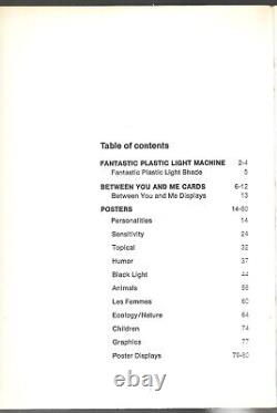 1972 Illustrated Synergisms 80-page POSTER Catalog Hippies, Blacklight groovy