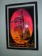 1972 Vintage Blacklight Poster The Voyage Sail Ship 23x35 Flocked