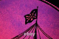 1972 Vintage Blacklight Poster The Voyage Sail Ship Aa Sales 23x35 Flocked