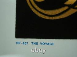 1972 Vintage Velvet Blacklight Poster Beautiful Ship Sailboat The Voyage 17x11