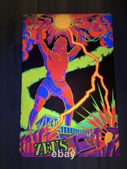 1972 ZEUS Third Eye Inc. Original Black Light Poster Original