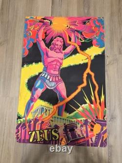 1972 ZEUS Third Eye Inc. Original Black Light Poster Original