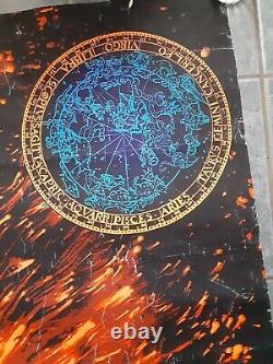 1972 Zodiac Black Light Poster 21 1/2 x 33