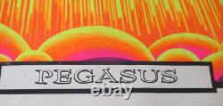 1973 Pegasus Blacklight Poster by screenprint NOS Vintage never opened