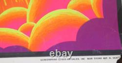 1973 Pegasus Blacklight Poster by screenprint NOS Vintage never opened