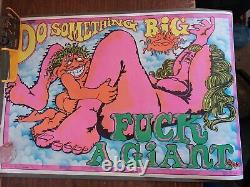 1973 SALADIN DO SOMETHING BIG F A GIANT BLACKLIGHT POSTER 23x35