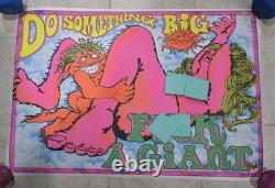 1973 SALADIN DO SOMETHING BIG F A GIANT BLACKLIGHT POSTER 23x35 Rare