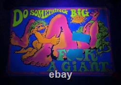 1973 SALADIN DO SOMETHING BIG F A GIANT BLACKLIGHT POSTER 23x35 Rare