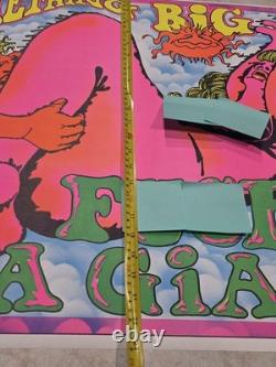 1973 SALADIN DO SOMETHING BIG F A GIANT BLACKLIGHT POSTER 23x35 Rare