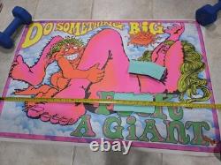 1973 SALADIN DO SOMETHING BIG F A GIANT BLACKLIGHT POSTER 23x35 Rare
