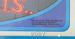 1973 VINTAGE WEED 420 BLACKLIGHT NOS POSTER By HOORMANN TOILET BATHROOM FRAMED