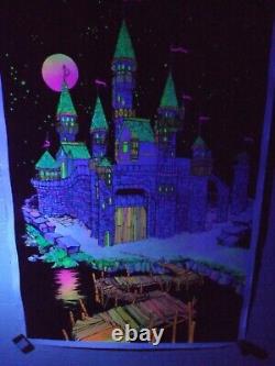 1974 Funky Enterprises Magic Castle #125 Black Light Poster
