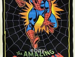 1975 Amazing Spider-man Marvel Day-glo Blacklight Poster Comic Book Superhero
