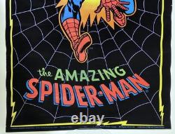 1975 Amazing Spider-man Marvel Day-glo Blacklight Poster Comic Book Superhero