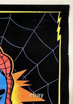 1975 Amazing Spider-man Marvel Day-glo Blacklight Poster Comic Book Superhero 1975 Amazing Spider-man Marvel Day-glo Blacklight Poster Comic Book Superhero